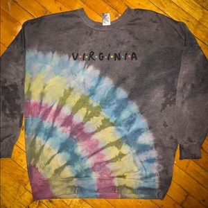 Tie dye Virginia sweatshirt